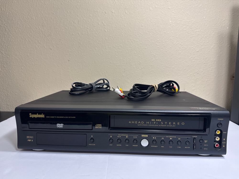 Symphonic WF802 Video Cassette Recorder & DVD/CD Player - PARTS ONLY